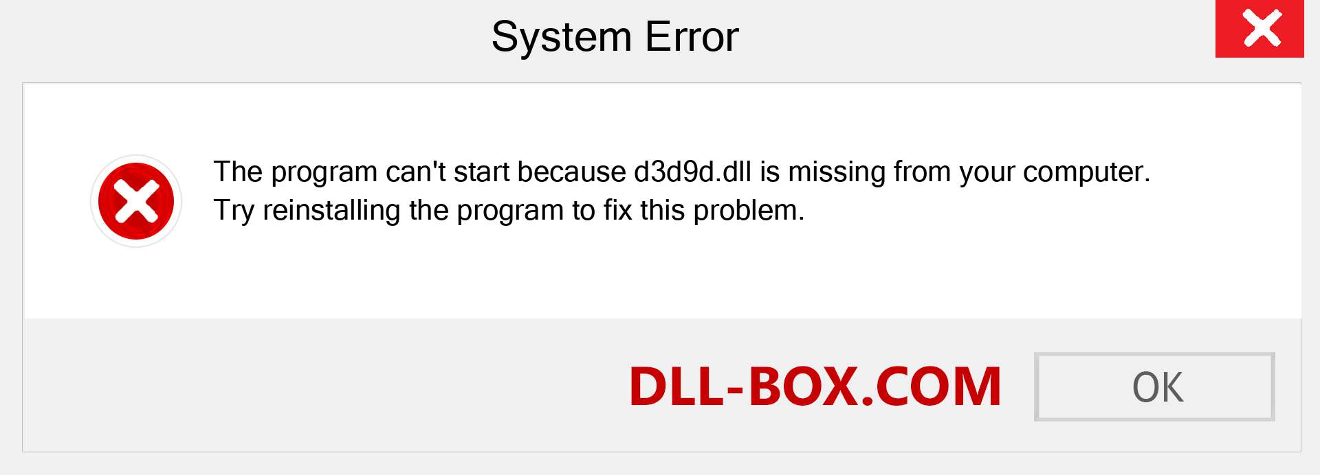  d3d9d.dll file is missing?. Download for Windows 7, 8, 10 - Fix  d3d9d dll Missing Error on Windows, photos, images